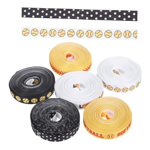 PartyKindom 6 Rollen Baseballband Baseballkugelband Kreative Kuchenbänder Geschenkband Zum Geburtstag Baseball-dekoration Schleife Baseball -party -band Wickelband Baseballbänder Polyester PartyKindom 6 Rollen Baseballband Baseballkugelband Kreative Kuchenbänder Geschenkband Zum Geburtstag Baseball-dekoration Schleife Baseball -party -band Wickelband Baseballbänder Polyester von PartyKindom