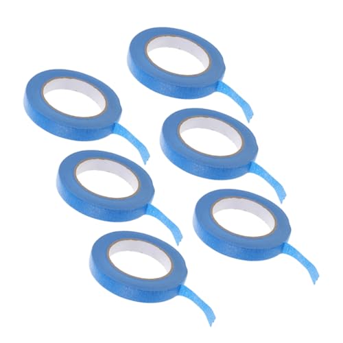 PartyKindom 6 Rollen Malerkrepp Blaues Abdeckband für Präzises Abkleben bei Malerarbeiten Klebeband mit Starker Haftung Handreißbar für DIY Auto und Wandprojekte PartyKindom 6 Rollen Malerkrepp Blaues Abdeckband für Präzises Abkleben bei Malerarbeiten Klebeband mit Starker Haftung Handreißbar für DIY Auto und Wandprojekte von PartyKindom