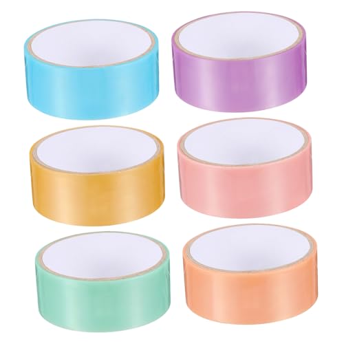 PartyKindom 6 Rollen Perle klebriger Ballband Farbe Decke mit klebrigen Kugeln klebriges Ballband Klebebandbälle groß doppelseitiges klebeband farbiges Klebeband Dekoratives Klebeband Plastik von PartyKindom