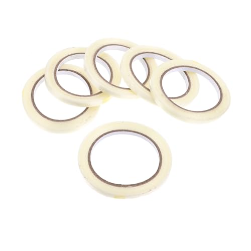 PartyKindom 6 Rollen Transparentes Glasfaserband Streifenbildung Reißfeste Bänder Material Streifen mit Kleber Klempnerband Klebeband schnallen nützliches Band Glasfasergewebe von PartyKindom