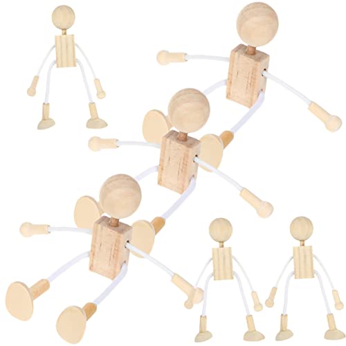 PartyKindom 6 Stück Cartoon- aus Holz Form Roboter machen Handwerk unvollendet spielzeuge schaufensterpuppe Holzpuppen zum bemalen leerer Puppenkörper Holzfiguren Baumwolle PartyKindom 6 Stück Cartoon- aus Holz Form Roboter machen Handwerk unvollendet spielzeuge schaufensterpuppe Holzpuppen zum bemalen leerer Puppenkörper Holzfiguren Baumwolle von PartyKindom