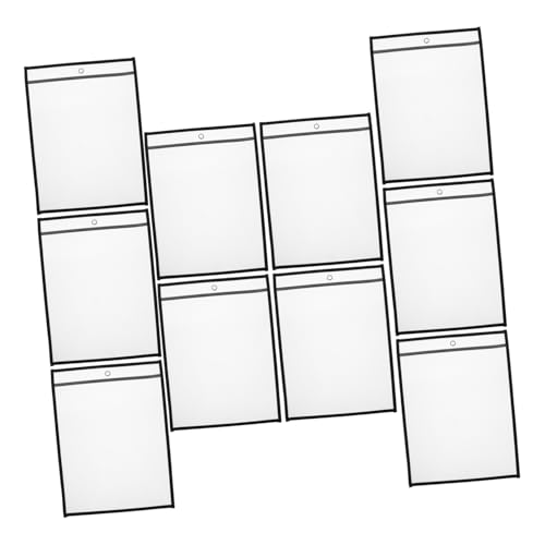 PartyKindom 6 Stück Dateihüllen Multifunktionale Dokumentenhalter für Papierorganisation Wiederverwendbare Pet Aktenhüllen zur Aufbewahrung von Unterlagen für Büro und Schule von PartyKindom