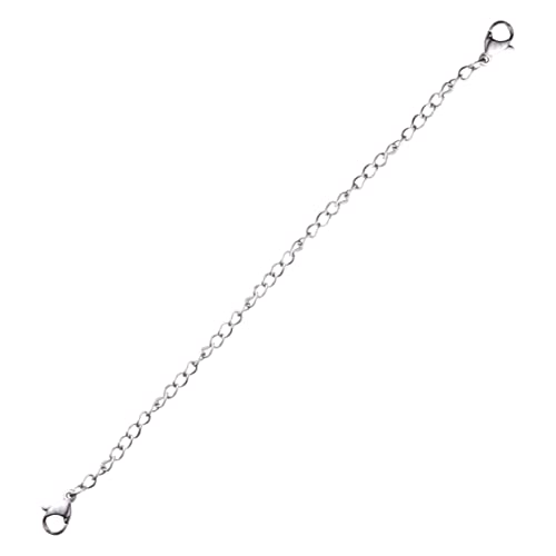 PartyKindom 6 Stück Hummerschnalle -Erweiterungskette zierlich Kette für Halskette Überzug Schlüssel einstellbar kette silber halsketten Schmuck Verlängerungskette Schmuckverlängerungsketten von PartyKindom