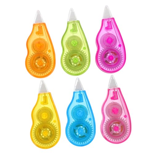 PartyKindom 6 Stück Korrekturband Weißes Korrekturband ohne Trocknungszeit für Schule und Büro Sofortige Korrektur Regenbogen PartyKindom 6 Stück Korrekturband Weißes Korrekturband ohne Trocknungszeit für Schule und Büro Sofortige Korrektur Regenbogen von PartyKindom