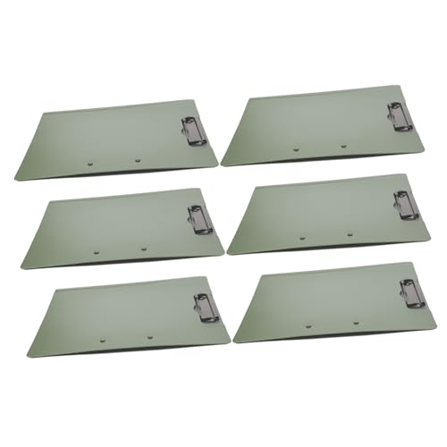 PartyKindom 6 Stück Multifunktionale Klemmbretter mit Drehbarem Deckel Doppelseitiger Clip für Horizontale und Nutzung Teiliges in Militärgrün Leicht und Tragbar für Büro und Meetings PartyKindom 6 Stück Multifunktionale Klemmbretter mit Drehbarem Deckel Doppelseitiger Clip für Horizontale und Nutzung Teiliges in Militärgrün Leicht und Tragbar für Büro und Meetings von PartyKindom