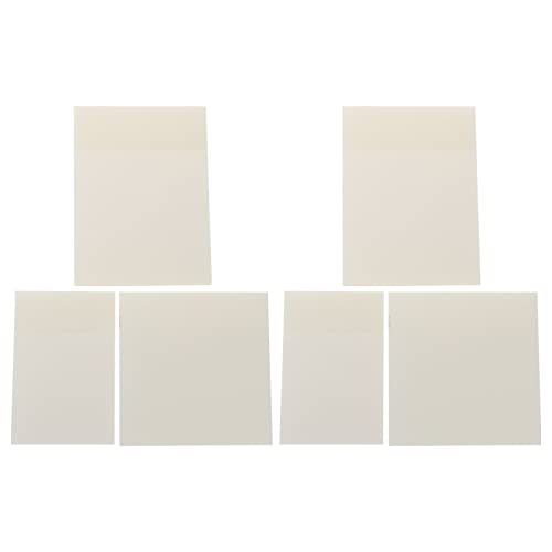 PartyKindom 6 Stück Selbstklebende Memo Pads Block für Büro und Zuhause Langlebig Stark Haftend für Erinnerungen und Notizen von PartyKindom