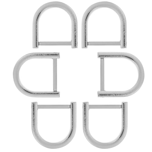 PartyKindom 6 Stück Teiliges Abnehmbare Schraub d ringe aus Zinklegierung Vielseitige mit Sicherem Verschluss Kompatibel für DIY taschen Schlüsselanhänger Schnelle Ersatzlösung in Silber von PartyKindom