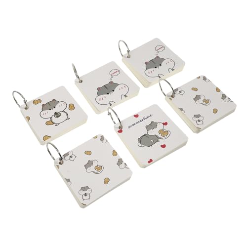 PartyKindom 6 Stück Teiliges Blanko Ring notizblöcke mit Cartoon motiv Kompakte Leichte Memo Pads für Schule Studium und DIY Praktische Handliche Vokabel Notizkarten PartyKindom 6 Stück Teiliges Blanko Ring notizblöcke mit Cartoon motiv Kompakte Leichte Memo Pads für Schule Studium und DIY Praktische Handliche Vokabel Notizkarten von PartyKindom