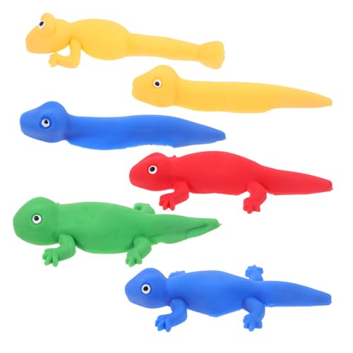 PartyKindom 6 Stück Teiliges Finger Tier Dehnbares Stressabbau für Party mit Kleinen Tieren Wie Schlange Frosch und Waschbar und Langlebig von PartyKindom