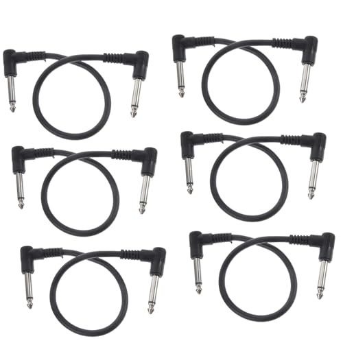 PartyKindom 6 Stück Teiliges Gitarren Patchkabel Trs Instrumentenkabel Leichtes Robustes Effektkabel für Gitarre Bass Effector Geeignet PVC Ummantelt Langlebig und Klangoptimiert PartyKindom 6 Stück Teiliges Gitarren Patchkabel Trs Instrumentenkabel Leichtes Robustes Effektkabel für Gitarre Bass Effector Geeignet PVC Ummantelt Langlebig und Klangoptimiert von PartyKindom