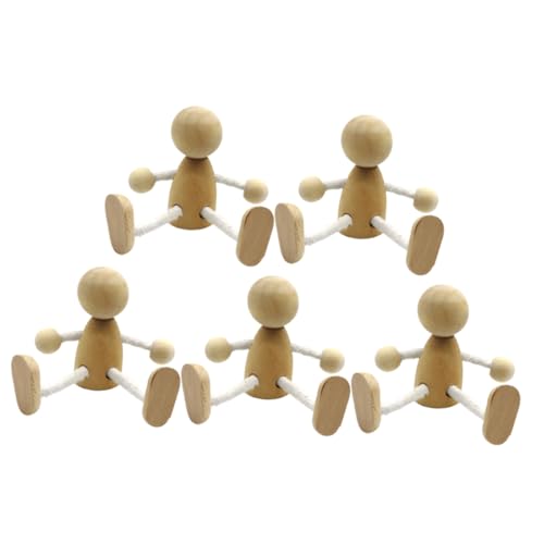 PartyKindom 6 Stück Teiliges Kleine Holzpuppen zum Bemalen DIY Holzfiguren mit Beweglichen Dekorative Tischpuppen für Landschafts Holzfiguren für Kreative Malprojekte PartyKindom 6 Stück Teiliges Kleine Holzpuppen zum Bemalen DIY Holzfiguren mit Beweglichen Dekorative Tischpuppen für Landschafts Holzfiguren für Kreative Malprojekte von PartyKindom