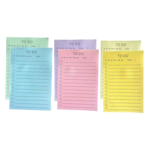 PartyKindom 6 Stück Teiliges Selbstklebender Memo pads mit Linierten Notizzetteln Handliche Haftnotizen für Büro Schule und Zuhause Praktische Klebezettel für To do listen und Erinnerungen PartyKindom 6 Stück Teiliges Selbstklebender Memo pads mit Linierten Notizzetteln Handliche Haftnotizen für Büro Schule und Zuhause Praktische Klebezettel für To do listen und Erinnerungen von PartyKindom