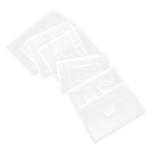 PartyKindom 6 Stück Teiliges Silikon Mould für Schalterabdeckungen Kristall Drop Form für DIY Projekte zum Gießen von Epoxidharz und Kreativen Handarbeiten von PartyKindom
