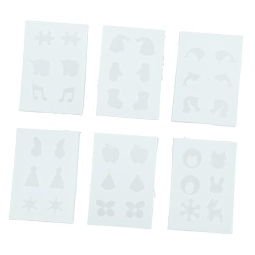 PartyKindom 6 Stück Teiliges Silikon Ohrstecker Gießform Kreative Epoxidharz Schmuckform Wiederverwendbar Weiches Langlebiges Material Geeignet für DIY Ohranhänger Herstellung Einfache PartyKindom 6 Stück Teiliges Silikon Ohrstecker Gießform Kreative Epoxidharz Schmuckform Wiederverwendbar Weiches Langlebiges Material Geeignet für DIY Ohranhänger Herstellung Einfache von PartyKindom