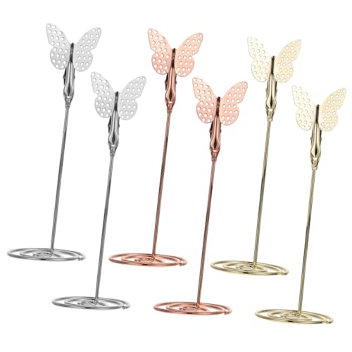 PartyKindom 6 Stück Teiliges Tischkartenhalter mit Stabilem Sockel Dekorative Memo und Fotoklammern in Gold Roségold und Vielseitig für Hochzeiten Büros Partys und Tischdekoration PartyKindom 6 Stück Teiliges Tischkartenhalter mit Stabilem Sockel Dekorative Memo und Fotoklammern in Gold Roségold und Vielseitig für Hochzeiten Büros Partys und Tischdekoration von PartyKindom