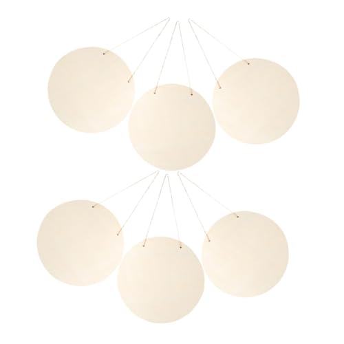 PartyKindom 6 Stück Teiliges Ungefertigte Runde Holzschilder zum Bemalen Robuste DIY Holzplatten für Türhänger Vielseitige Holzschilder zum Beschriften und Basteln für Zuhause Geschäft PartyKindom 6 Stück Teiliges Ungefertigte Runde Holzschilder zum Bemalen Robuste DIY Holzplatten für Türhänger Vielseitige Holzschilder zum Beschriften und Basteln für Zuhause Geschäft von PartyKindom