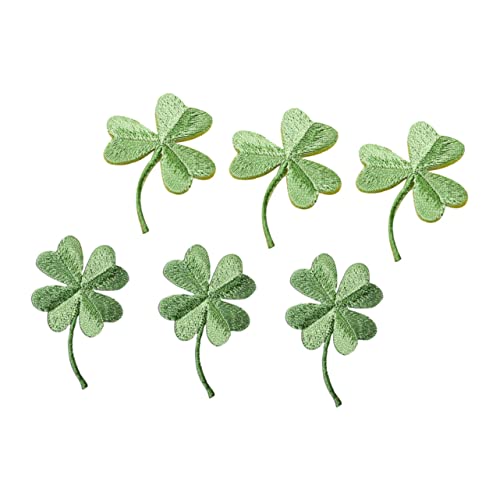 PartyKindom 6 Stück Vierblättrige Graspaste Blumen Polyester Kleber Auf Patches Für Jacken Kleeblatt Sticker Für Jeans Nähflicken Für Rückseiten Stoffverzierungen Aufkleber Handgrün PartyKindom 6 Stück Vierblättrige Graspaste Blumen Polyester Kleber Auf Patches Für Jacken Kleeblatt Sticker Für Jeans Nähflicken Für Rückseiten Stoffverzierungen Aufkleber Handgrün von PartyKindom