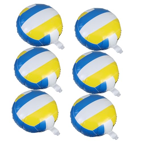 PartyKindom 6 Stück Volleyball-Ballon Sportballons Sportball Ballon Volleyball-Dekorationen für Party Volleyballdekoration Volleyball-Mittelstücke Volleyball-Mottoparty Aluminiumfolie PartyKindom 6 Stück Volleyball-Ballon Sportballons Sportball Ballon Volleyball-Dekorationen für Party Volleyballdekoration Volleyball-Mittelstücke Volleyball-Mottoparty Aluminiumfolie von PartyKindom