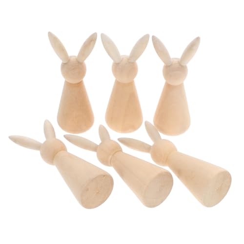 PartyKindom 6 Stücke Ostern Bunny Unlackiert Bunny Peg Ostern DIY Hand Gemalt Bunny Ostern Desktop Dekoration Holz Beige PartyKindom 6 Stücke Ostern Bunny Unlackiert Bunny Peg Ostern DIY Hand Gemalt Bunny Ostern Desktop Dekoration Holz Beige von PartyKindom