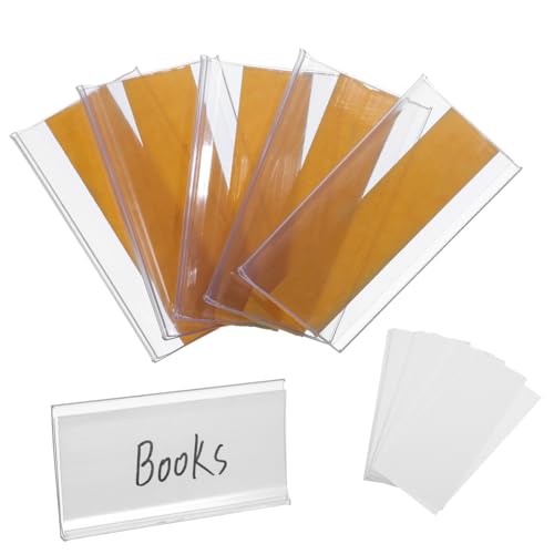 PartyKindom 60 Stück Bücherregal Kleberegal Regalklammern Aus Draht Regaletiketten Wiederverwendbar Clips Transparente Etikettenhalter Regalanhänger Für Drahtregale Kabeletiketten Pvc PartyKindom 60 Stück Bücherregal Kleberegal Regalklammern Aus Draht Regaletiketten Wiederverwendbar Clips Transparente Etikettenhalter Regalanhänger Für Drahtregale Kabeletiketten Pvc von PartyKindom