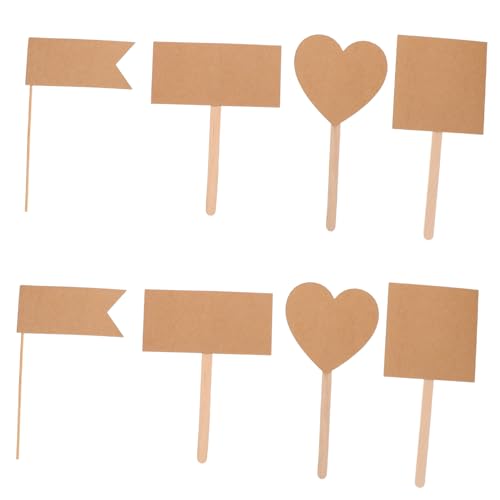 PartyKindom 60 Stück Kraftpapier Kuchen Dekorationen Blanko Cake Topper in Herz Flaggen und Rechteck Formen Geburtstag Buffet Party Tortendeko Leichte und Vielseitige Kuchenetiketten PartyKindom 60 Stück Kraftpapier Kuchen Dekorationen Blanko Cake Topper in Herz Flaggen und Rechteck Formen Geburtstag Buffet Party Tortendeko Leichte und Vielseitige Kuchenetiketten von PartyKindom