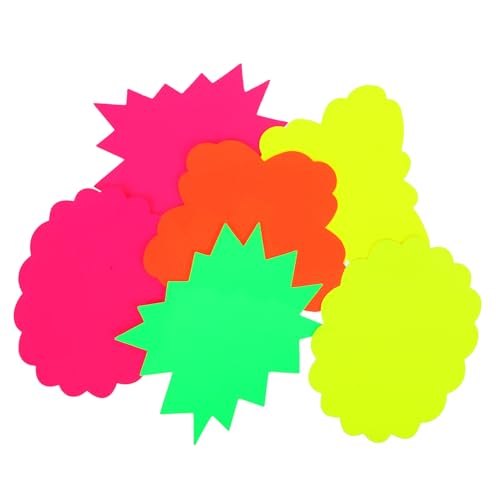 PartyKindom 60 Stück Teiliges Fluoreszierende Explosion Form Preisschilder aus Papier Selbstklebende Werbeaufkleber für Supermarkt Einzelhandel Garagenverkauf Langlebige und Auffällige PartyKindom 60 Stück Teiliges Fluoreszierende Explosion Form Preisschilder aus Papier Selbstklebende Werbeaufkleber für Supermarkt Einzelhandel Garagenverkauf Langlebige und Auffällige von PartyKindom