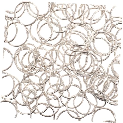 PartyKindom 60 Stück Teiliges Metall Buchbinderinge Wiederverwendbare Robuste Binder Ringe für Karteikarten und Scrapbooking für Schüler Lehrer und Bürobedarf PartyKindom 60 Stück Teiliges Metall Buchbinderinge Wiederverwendbare Robuste Binder Ringe für Karteikarten und Scrapbooking für Schüler Lehrer und Bürobedarf von PartyKindom
