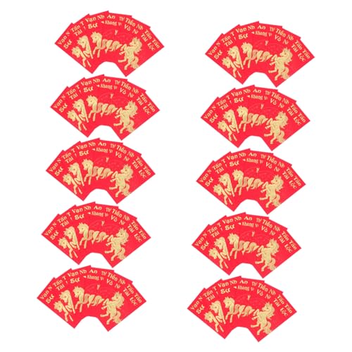 PartyKindom 60 Stück Teiliges Vietnamesischer Roter Umschläge Pferdejahr Chinesisches Neujahr Geldumschläge für Frühlingsfest Hochzeit Geburtstag Traditionelle Glückssymbole PartyKindom 60 Stück Teiliges Vietnamesischer Roter Umschläge Pferdejahr Chinesisches Neujahr Geldumschläge für Frühlingsfest Hochzeit Geburtstag Traditionelle Glückssymbole von PartyKindom