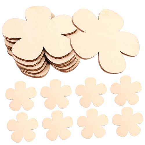 PartyKindom 60 Stück Unlackierte Holzblumen Bastelchips Blanko Holzteile für DIY Kunstprojekte Kreative Holzblumen zum Bemalen und Dekorieren für DIY und Wohnraumdeko PartyKindom 60 Stück Unlackierte Holzblumen Bastelchips Blanko Holzteile für DIY Kunstprojekte Kreative Holzblumen zum Bemalen und Dekorieren für DIY und Wohnraumdeko von PartyKindom