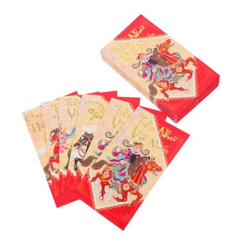 PartyKindom 60 Stück Vietnamesische Rote Umschläge Langformat mit Pferde Zodiac Glücksgeldumschläge für Frühlingsfest Neujahrsfeier Muster Mix Traditionelle Hong Bao für Familie und Freunde PartyKindom 60 Stück Vietnamesische Rote Umschläge Langformat mit Pferde Zodiac Glücksgeldumschläge für Frühlingsfest Neujahrsfeier Muster Mix Traditionelle Hong Bao für Familie und Freunde von PartyKindom