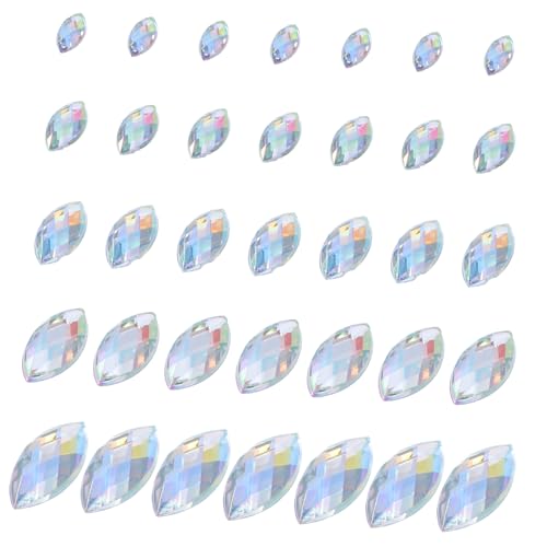 PartyKindom 600 Stück Teiliges Acryl Strasssteine Faderesistente Flache Rückseite Marquise Form Verschiedene Vielseitig für Schmuck Nagelkunst Kleidung Handyhüllen DIY Dekoration PartyKindom 600 Stück Teiliges Acryl Strasssteine Faderesistente Flache Rückseite Marquise Form Verschiedene Vielseitig für Schmuck Nagelkunst Kleidung Handyhüllen DIY Dekoration von PartyKindom
