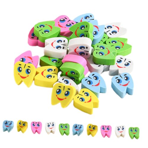 PartyKindom 60Stücke Radiergummis für Mini Radierer Großpackung Schulbedarf und Partygeschenke Süße Radiergummis für Klassenzimmer und Zuhause von PartyKindom