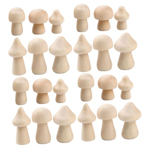 PartyKindom 60Stücke Unbemalte Holzpilze für DIY Bastelmaterial Natürlichem Holz Dekoration für Zimmer und Sicher und Geruchlos für Unvergessliche PartyKindom 60Stücke Unbemalte Holzpilze für DIY Bastelmaterial Natürlichem Holz Dekoration für Zimmer und Sicher und Geruchlos für Unvergessliche von PartyKindom