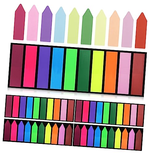 PartyKindom 6Packung Pack Selbstklebende Registerkarten Farben Positionierbare Haftnotizen für Markieren und Hervorheben von Notizen Büchern Kalendern und von PartyKindom