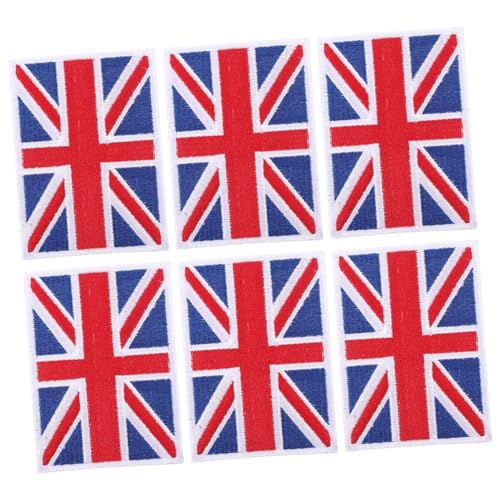 PartyKindom 6Stücke Flaggen Stickerei Patches für Kleidung DIY Stoffpflaster zur Dekoration von Taschen und Jeans und Vielseitig Einsetzbar von PartyKindom