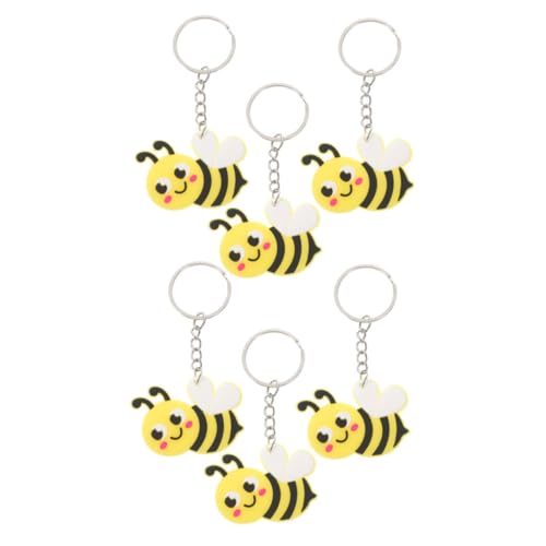 PartyKindom 6Stücke Niedliche Bienen Schlüsselanhänger Cartoon Bienen Anhänger Für Geldbörsendekoration Partygeschenke Und Kleine Bienen Thema Schlüsselanhänger PartyKindom 6Stücke Niedliche Bienen Schlüsselanhänger Cartoon Bienen Anhänger Für Geldbörsendekoration Partygeschenke Und Kleine Bienen Thema Schlüsselanhänger von PartyKindom