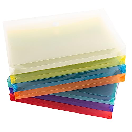 PartyKindom 7 Stück Dokumenten Organizer Teiliges Bunte Transparente Datei Ordner für Schule und Büro Sichere Aufbewahrung von Wichtigen Dokumenten Leicht und Tragbar zur Einfachen PartyKindom 7 Stück Dokumenten Organizer Teiliges Bunte Transparente Datei Ordner für Schule und Büro Sichere Aufbewahrung von Wichtigen Dokumenten Leicht und Tragbar zur Einfachen von PartyKindom