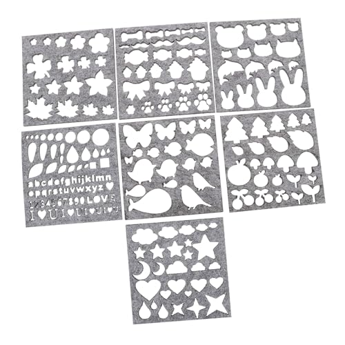 PartyKindom 7 Stück Teiliges DIY Filzform Praktische Schablonen für Nadelfilzen Geeignet für Handwerk und Kreative Projekte für Anfänger und von PartyKindom