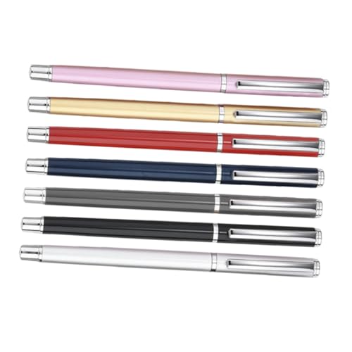 PartyKindom 7 Stück Teiliges Gel Tinten Kugelschreiber mit Feiner Spitze Multifunktionale Studentenschreibstifte Leichte Metallstifte in Farben Glattes Schreiben für Büro und Unterschriften PartyKindom 7 Stück Teiliges Gel Tinten Kugelschreiber mit Feiner Spitze Multifunktionale Studentenschreibstifte Leichte Metallstifte in Farben Glattes Schreiben für Büro und Unterschriften von PartyKindom