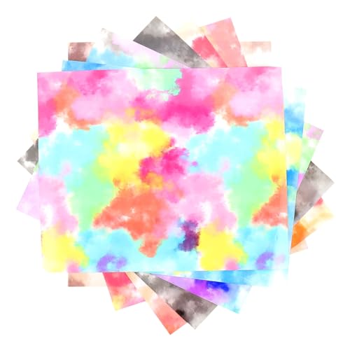 PartyKindom 7 Stück Teiliges Tie Dye Heat Transfer Vinyl Film für Textilien Leichtes Vielseitiges Bügelfolie für Shirts Hüte Taschen DIY Bekleidung Einfach zu Verwenden und Langlebig PartyKindom 7 Stück Teiliges Tie Dye Heat Transfer Vinyl Film für Textilien Leichtes Vielseitiges Bügelfolie für Shirts Hüte Taschen DIY Bekleidung Einfach zu Verwenden und Langlebig von PartyKindom