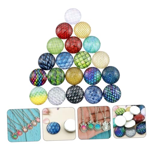 PartyKindom 70 Stück Teiliges Bunte Flache Cabochons für DIY Schmuckherstellung Langlebige Kristallglasperlen Vielseitige Dekorative Edelsteinpracht für Halsketten und Armbänder von PartyKindom