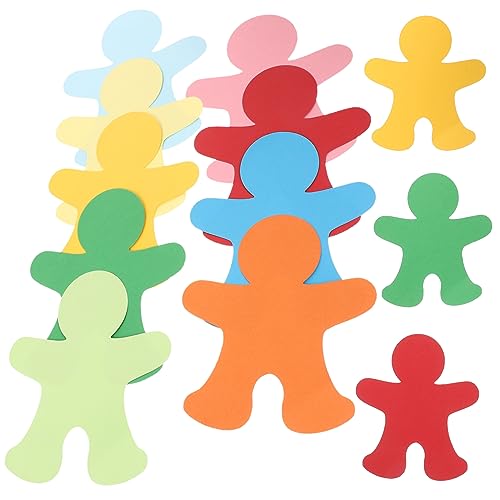 PartyKindom 72 Stück Bunte Papierschnitte für Teile Diy Bastelmaterial Dekorative Figuren für Klassenzimmer Zimmerdekoration Kreative Bastelideen für Jugendliche von PartyKindom