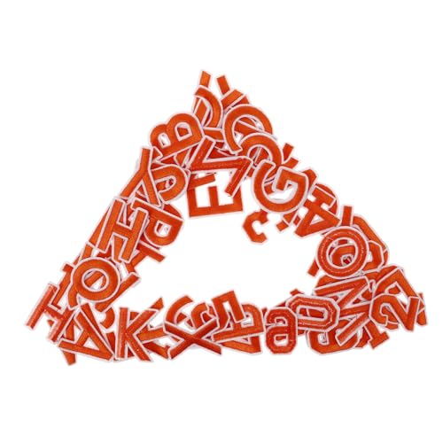 PartyKindom 72 Stück Teiliges Bügelflicken Bunten Bestickten Buchstaben und Zahlen in Orange Einfache Anwendung für Kleidung Sporttrikots Hüte Jeans DIY aufsätze und Teamuniformen PartyKindom 72 Stück Teiliges Bügelflicken Bunten Bestickten Buchstaben und Zahlen in Orange Einfache Anwendung für Kleidung Sporttrikots Hüte Jeans DIY aufsätze und Teamuniformen von PartyKindom