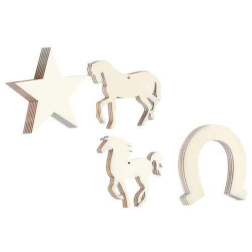 PartyKindom 72 Stück Teiliges DIY Holzanhänger Pferde Stern Holzscheiben zum Bemalen Blanke Holzchips ohne Kanten Kinderfreundliches Bastelmaterial für Kreative Dekoration und Geschenke PartyKindom 72 Stück Teiliges DIY Holzanhänger Pferde Stern Holzscheiben zum Bemalen Blanke Holzchips ohne Kanten Kinderfreundliches Bastelmaterial für Kreative Dekoration und Geschenke von PartyKindom