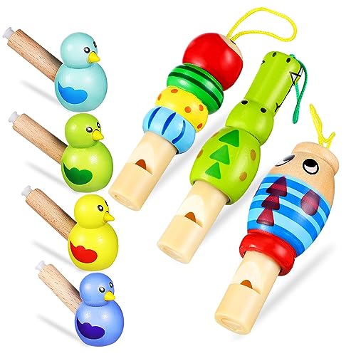 PartyKindom 7Stücke Teiliges Holz Tierpfeifen mit Lanyard Einzigartige Cartoon Designs für Geburtstagsfeiern und Musikalische PartyKindom 7Stücke Teiliges Holz Tierpfeifen mit Lanyard Einzigartige Cartoon Designs für Geburtstagsfeiern und Musikalische von PartyKindom