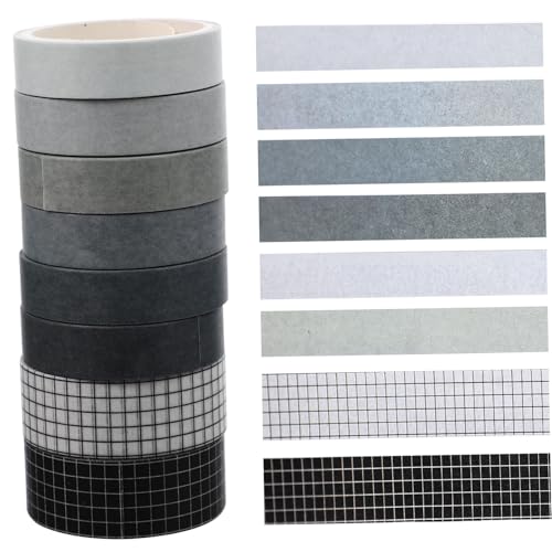 PartyKindom 8 Rollen Washi Tape Klebeband zum Scrapbooking Selbstklebend Leicht Ablösbar Vielseitig für Handbücher Tagebücher Alben Dekoratives Bastelband Breit PartyKindom 8 Rollen Washi Tape Klebeband zum Scrapbooking Selbstklebend Leicht Ablösbar Vielseitig für Handbücher Tagebücher Alben Dekoratives Bastelband Breit von PartyKindom