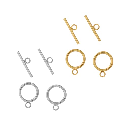 PartyKindom 8 Satz Schmuckverbinder Teilig mit Kupferbeschichtung Ot Verschlüsse für Halsketten Armbänder Fußkettchen Teiliges DIY Zubehör für Schmuckherstellung Gemischte Farben von PartyKindom