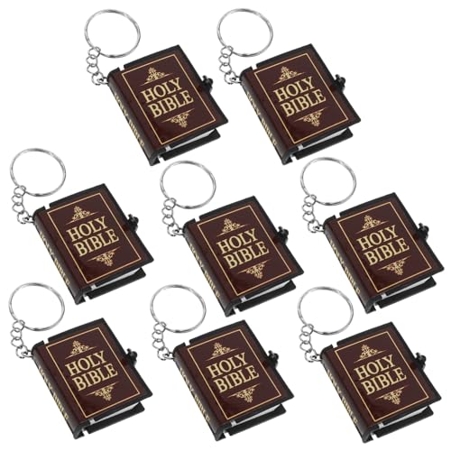 PartyKindom 8 Stück Bibel Schlüsselanhänger Schlüssel hängende Verzierung Schlüsselanhänger jesus schlüsselanhänger schlüsselhalter Tasche hängende Verzierung Taufornament Metallknopf PartyKindom 8 Stück Bibel Schlüsselanhänger Schlüssel hängende Verzierung Schlüsselanhänger jesus schlüsselanhänger schlüsselhalter Tasche hängende Verzierung Taufornament Metallknopf von PartyKindom