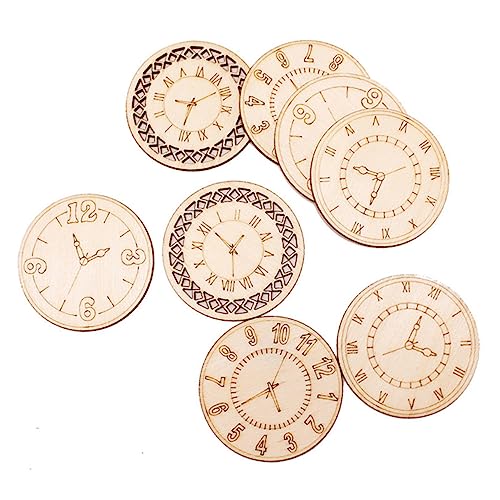 PartyKindom 8 Stück DIY Holzscheiben mit Kreativer Uhrmuster Rundform pro Packung Robuste Glatte Holzverzierung für Handwerk Partydekoration Geburtstag Hochzeit Weihnachten PartyKindom 8 Stück DIY Holzscheiben mit Kreativer Uhrmuster Rundform pro Packung Robuste Glatte Holzverzierung für Handwerk Partydekoration Geburtstag Hochzeit Weihnachten von PartyKindom