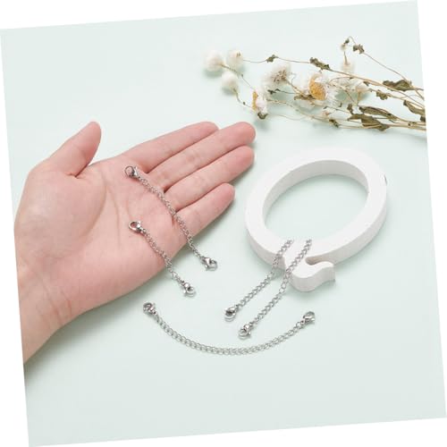 PartyKindom 8 Stück Edelstahl Halsketten Armbandverlängerung DIY Schmuck Zubehör Verstellbare Verlängerungsketten für Handgefertigte Accessoires Langlebig Glatt Geeignet für Halsketten und PartyKindom 8 Stück Edelstahl Halsketten Armbandverlängerung DIY Schmuck Zubehör Verstellbare Verlängerungsketten für Handgefertigte Accessoires Langlebig Glatt Geeignet für Halsketten und von PartyKindom